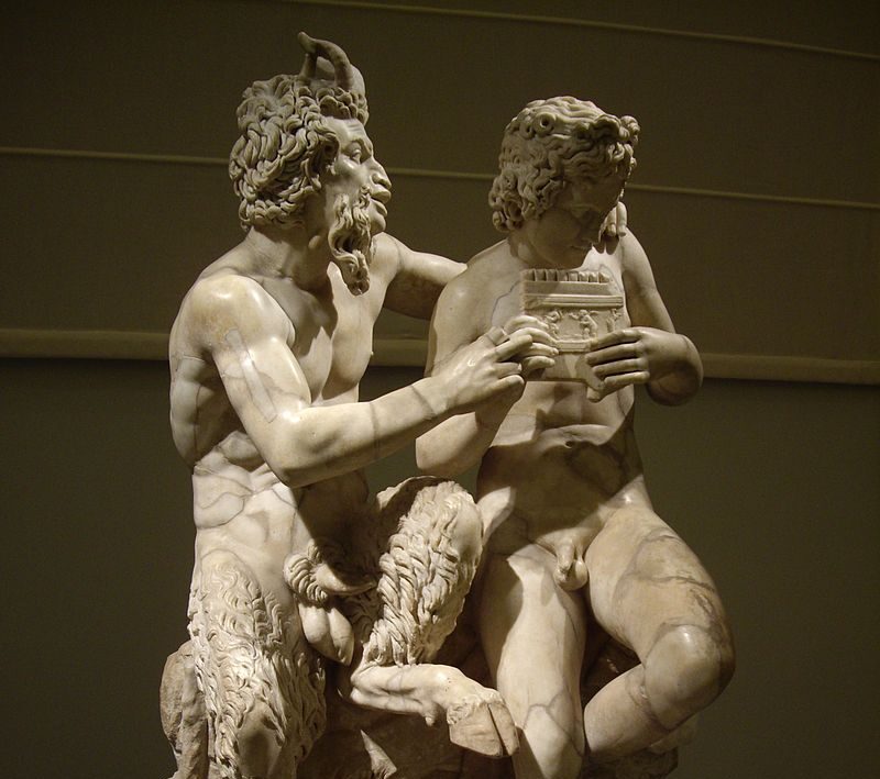 Pan insegna a Dafni a suonare il flauto - Collezione Farnese, Museo archeologico nazionale di Napoli