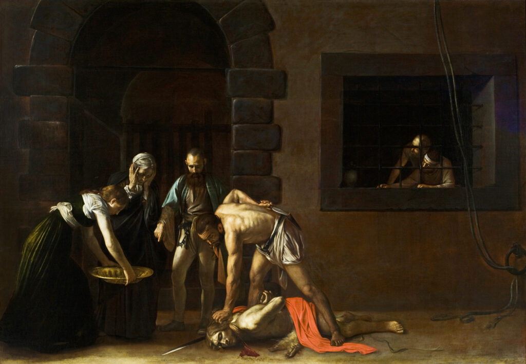 La decollazione di San Giovanni Battista - Caravaggio - 1608