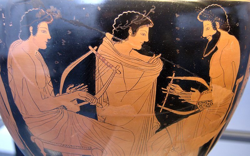 Musici greci - Pittura vascolare del VI sec. a. C.
