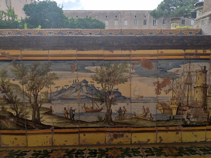 Monatero di S. Chiara - Particolare mattonelle maiolicate (10)