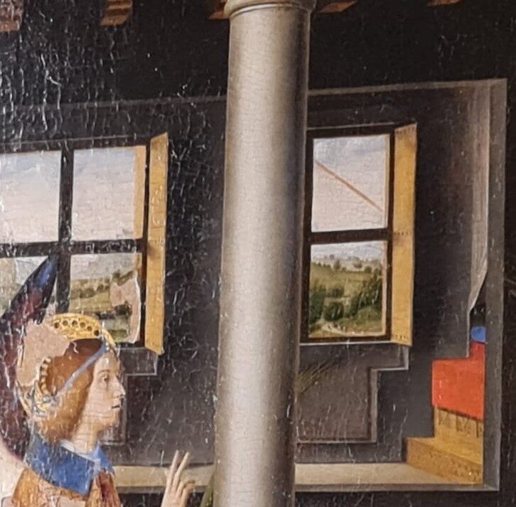 Antonello da Messina - Annunciazione - Le finestre (10)