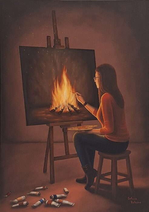 Balsamo Salvina - autoritratto l'arte scalda l'anima